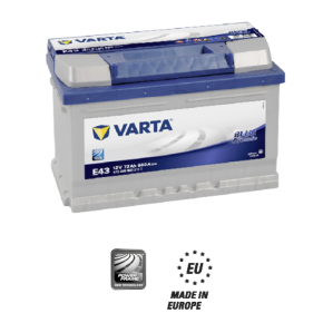 72 Amper Varta Akü e43